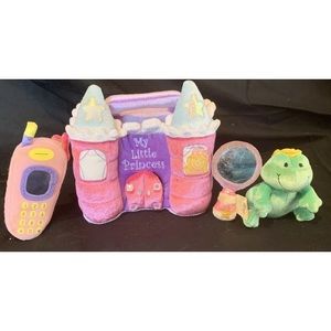 Baby Gund My Little Princess Purple Castle Plush Playset Zip Storage Frog Mirror
